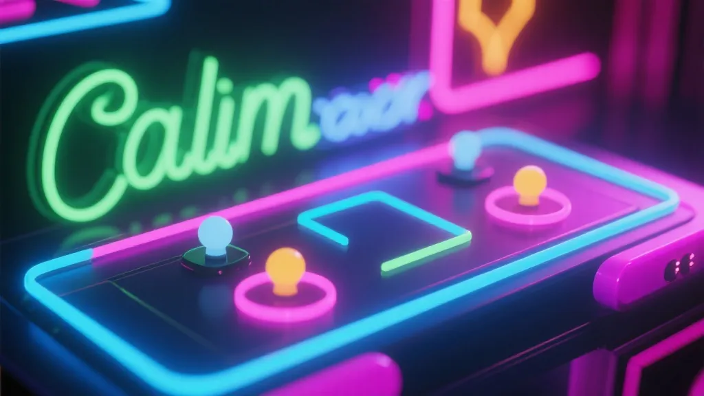 柔和霓虹转轴与灯光：松弛的娱乐氛围